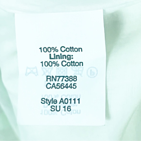 J. CREW Factory Basketweave 100% Cotton Floral Print Lined Skirt Spring Summer 8 - Picture 4 of 6